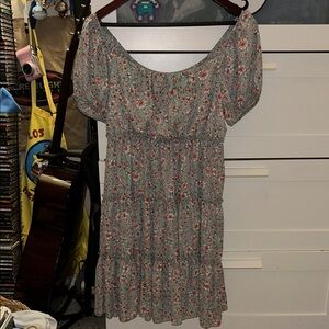 BAILEY BLUE Floral Print Dress in Pink and Green